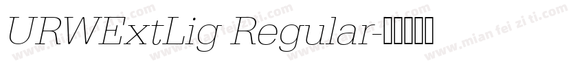 URWExtLig Regular字体转换